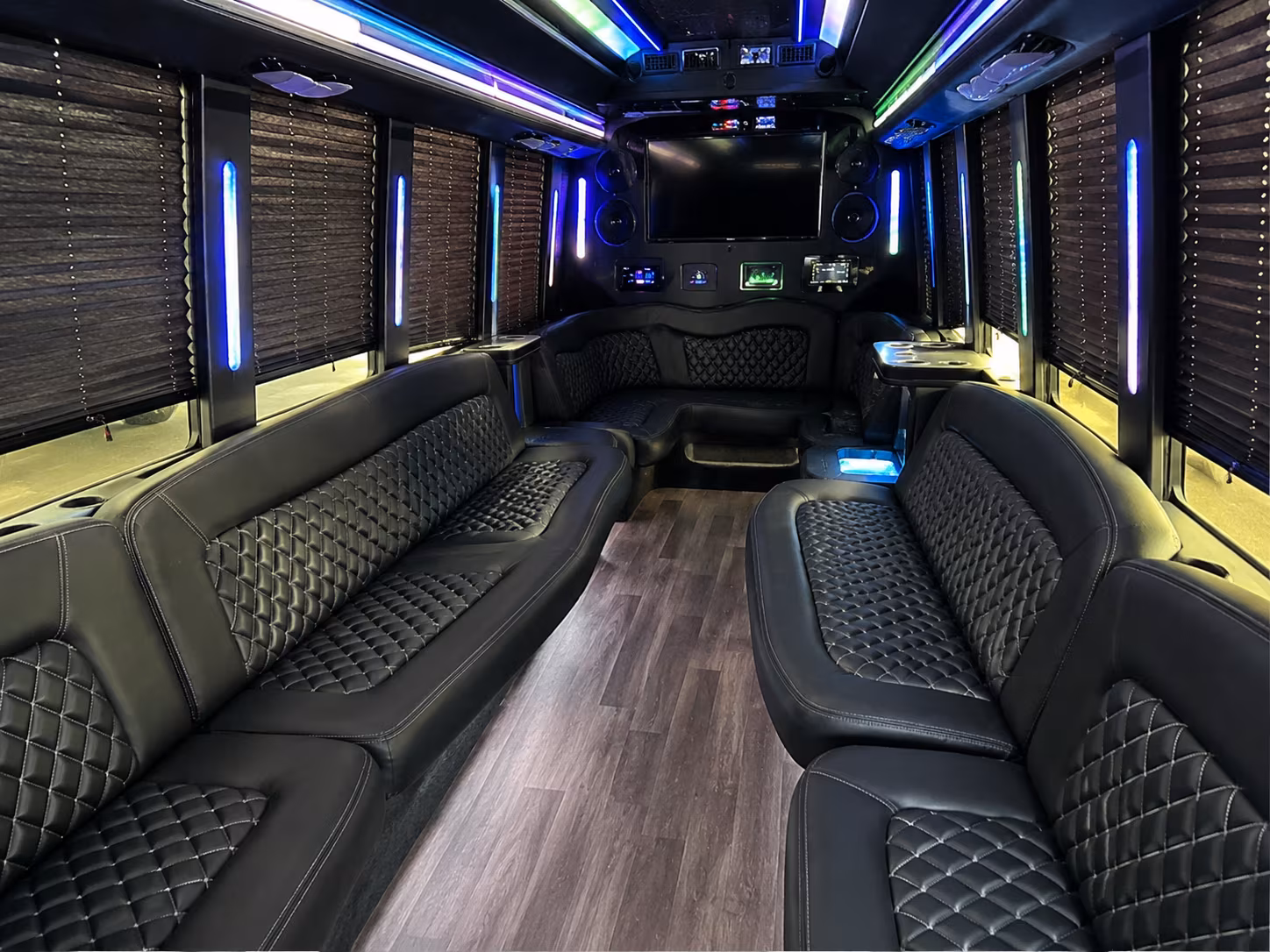 Brownsville Bachelor & Bachelorette Transportation party bus exterior