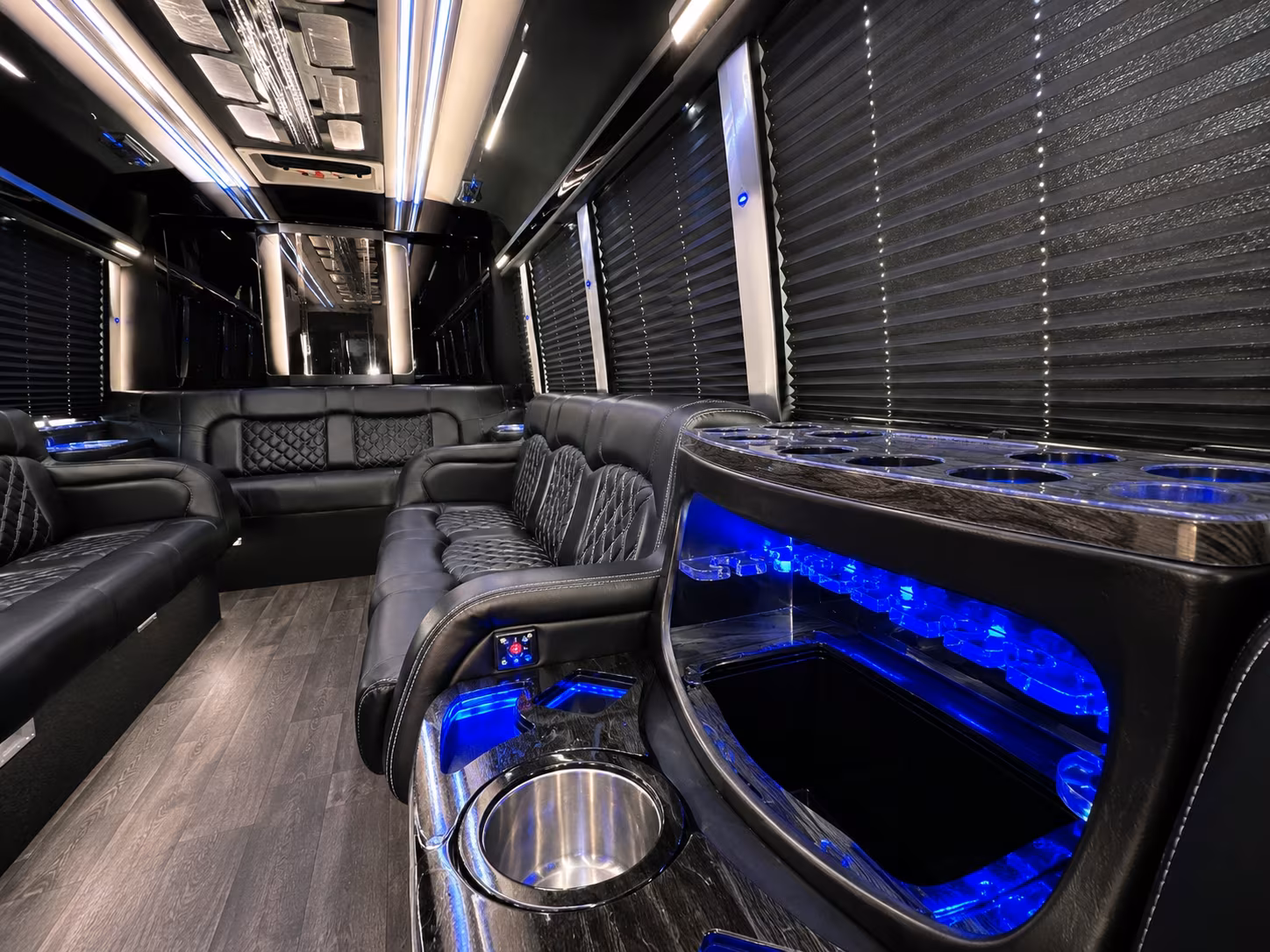 Brownsville Bachelor & Bachelorette Transportation onboard seating