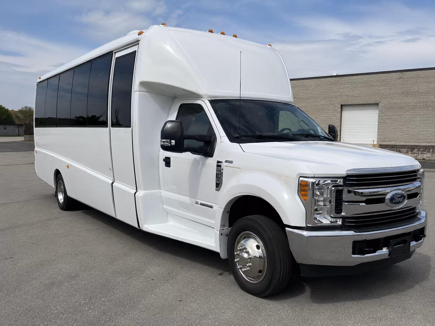 Brownsville Corporate Transportation party bus exterior