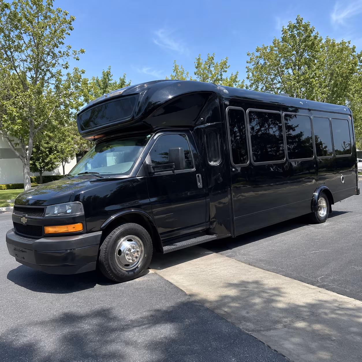Brownsville Private Event Transportation party bus exterior