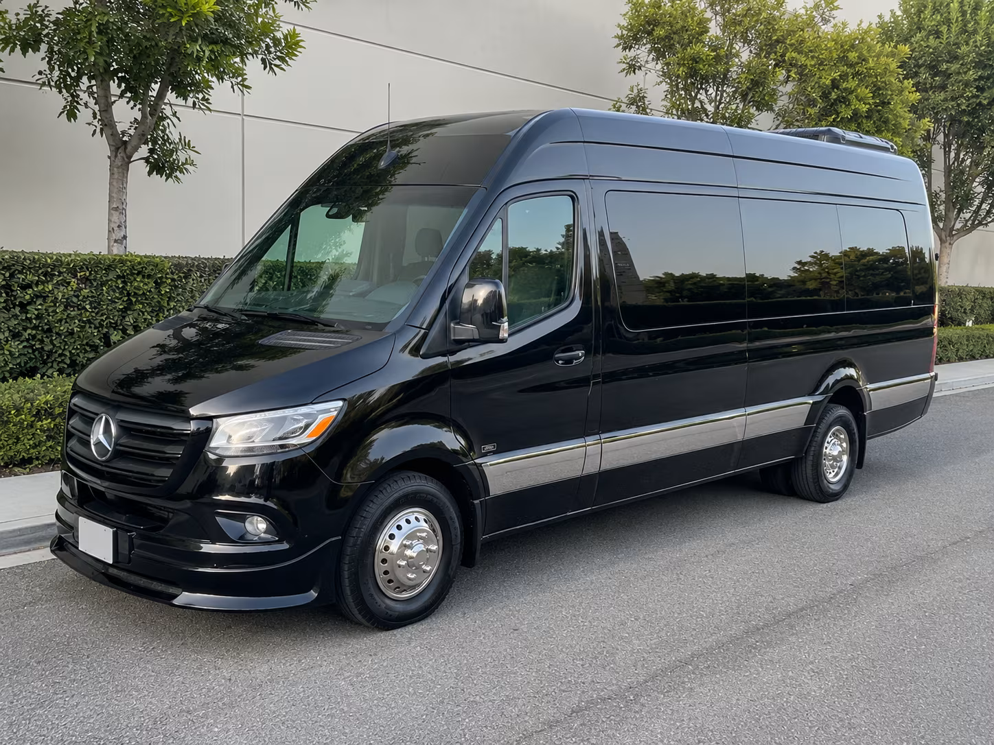 Brownsville School Event Transportation party bus exterior