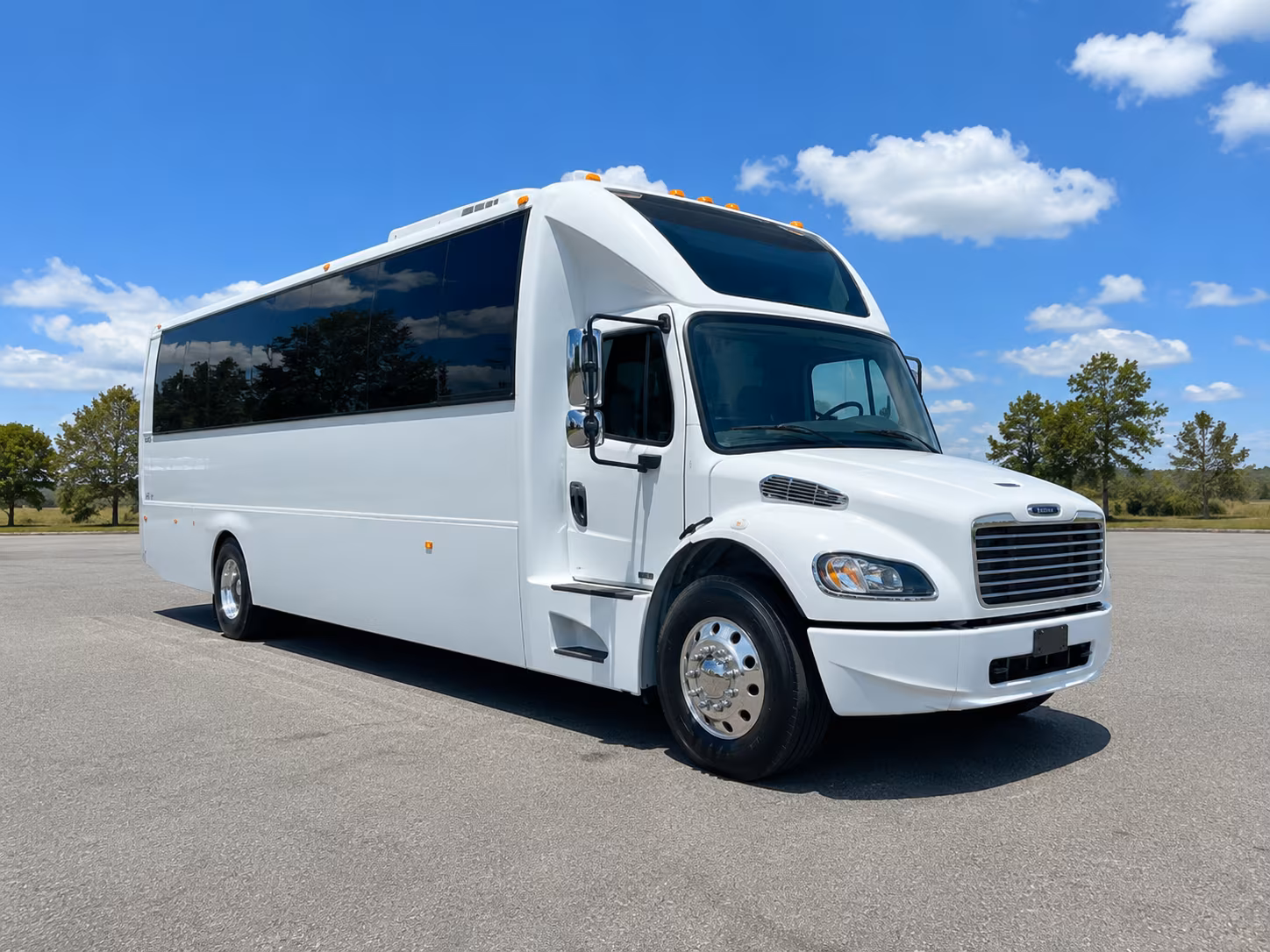 Brownsville Sporting Event Transportation party bus exterior