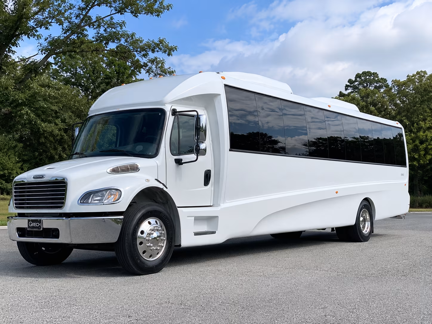 Brownsville Sporting Event Transportation party bus exterior