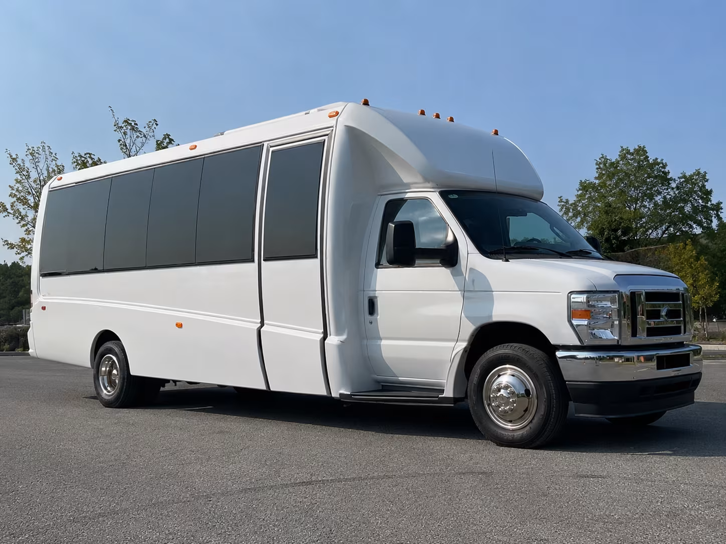 Brownsville Sporting Event Transportation party bus exterior