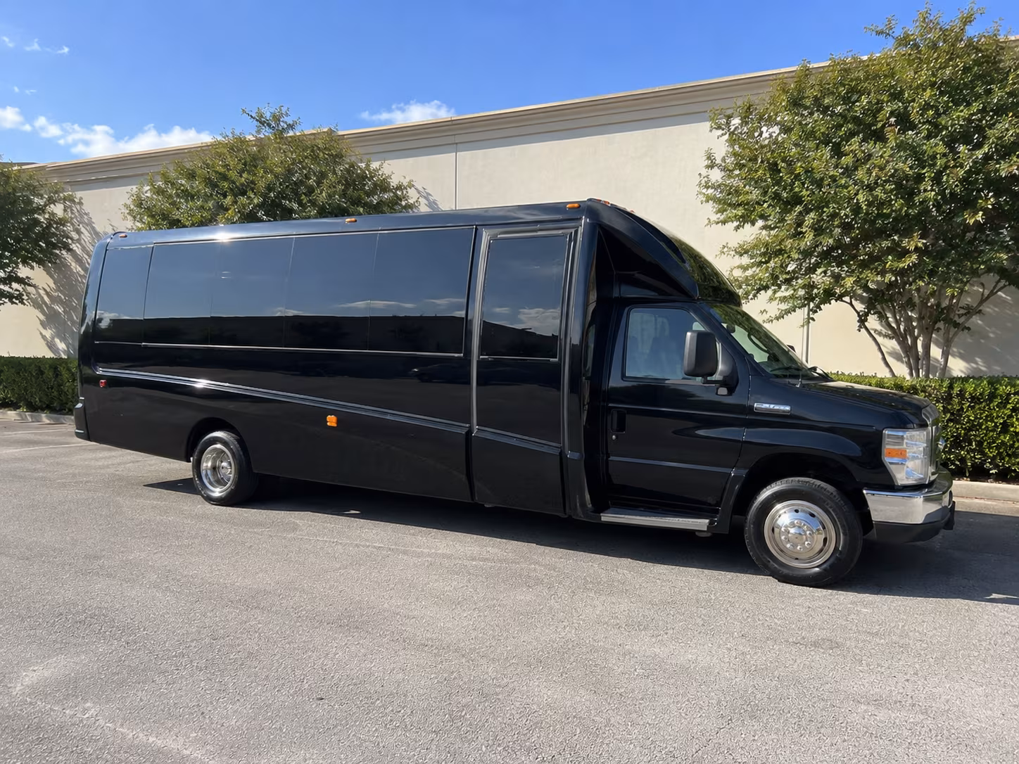 Brownsville Sporting Event Transportation party bus exterior